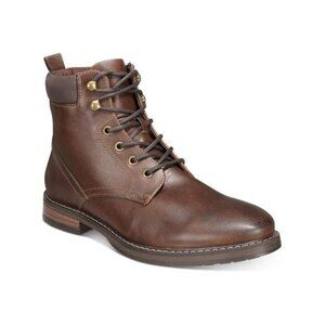 Club Room Westin Mens Faux Leather Lace-up Ankle Boots